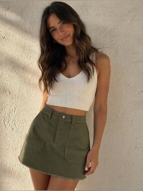 NWT Cargo Mini Skirt, Size: XXXL(21)